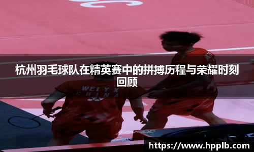 杭州羽毛球队在精英赛中的拼搏历程与荣耀时刻回顾